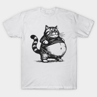 Cute Chubby Cat T-Shirt